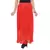 Red wrinkled chiffon skirts