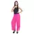 Pink wrinkled chiffon palazzo