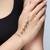 LeCalla Gold Plated Geometric Triangle Hand Harness Bracelet