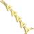 LeCalla Gold Plated Geometric Triangle Hand Harness Bracelet