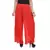 Red wrinkled chiffon palazzo