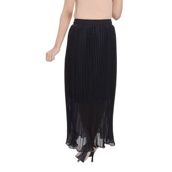 Black wrinkled chiffon skirts 2