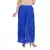 Blue wrinkled chiffon palazzo
