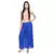 Blue wrinkled chiffon palazzo