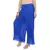 Blue wrinkled chiffon palazzo