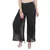 Black wrinkled chiffon palazzo
