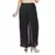 Black wrinkled chiffon palazzo