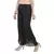Black wrinkled chiffon palazzo