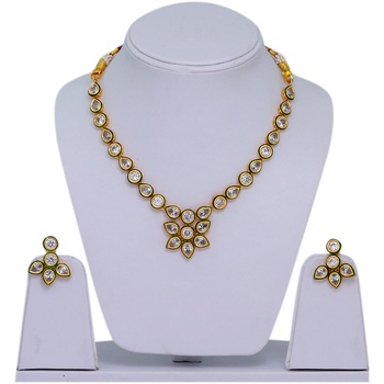 Partywear Light Weight Kundan Necklace 
