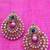 Beautiful white and turquoise firozi pearl polki earrings by adiva C6t