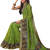 Green Georgette Printed Sari With Blouse Piece