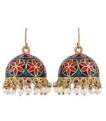 Sexy Multicolour Meenakari Party Jhumki Earrings