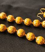 Beautiful Handmade Yellow Meenakari Balls Necklace Set