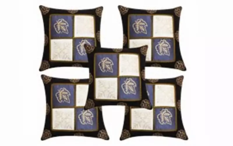 Hand Printed Cushion Cover- Set of 5