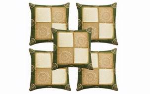 Traditional Jaipuri Cushion Cover-Set of 5 1