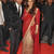 Ethnic Wear Designer Bollywood Kajol Devgan Red Saree  Award Dust 2016