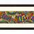 Multicolor handmade paper and  wooden frame  and  acrylic glass  wall art