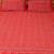 Red Geometric pattern ajrak bedsheet Hand Block Printed cotton double bedsheet