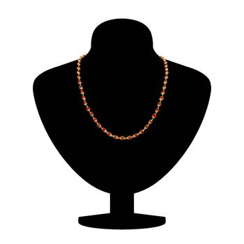 Gold Plated Rudraksh Mala Chain Long 24 inches for Men 2