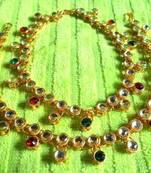 Golden Kundan Anklet