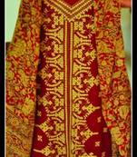 Gujrati embroidery on suit piece 