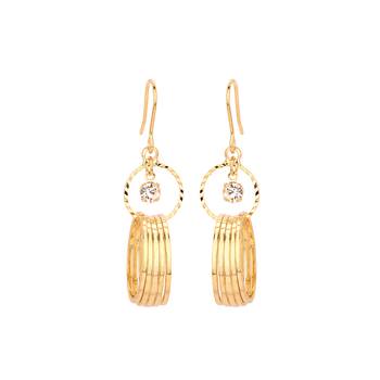 Adwitiya Collection  24K Gold Plated Contemporary Dangle & Drop Earring For Women 1