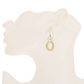 Adwitiya Collection  24K Gold Plated Contemporary Dangle & Drop Earring For Women 3