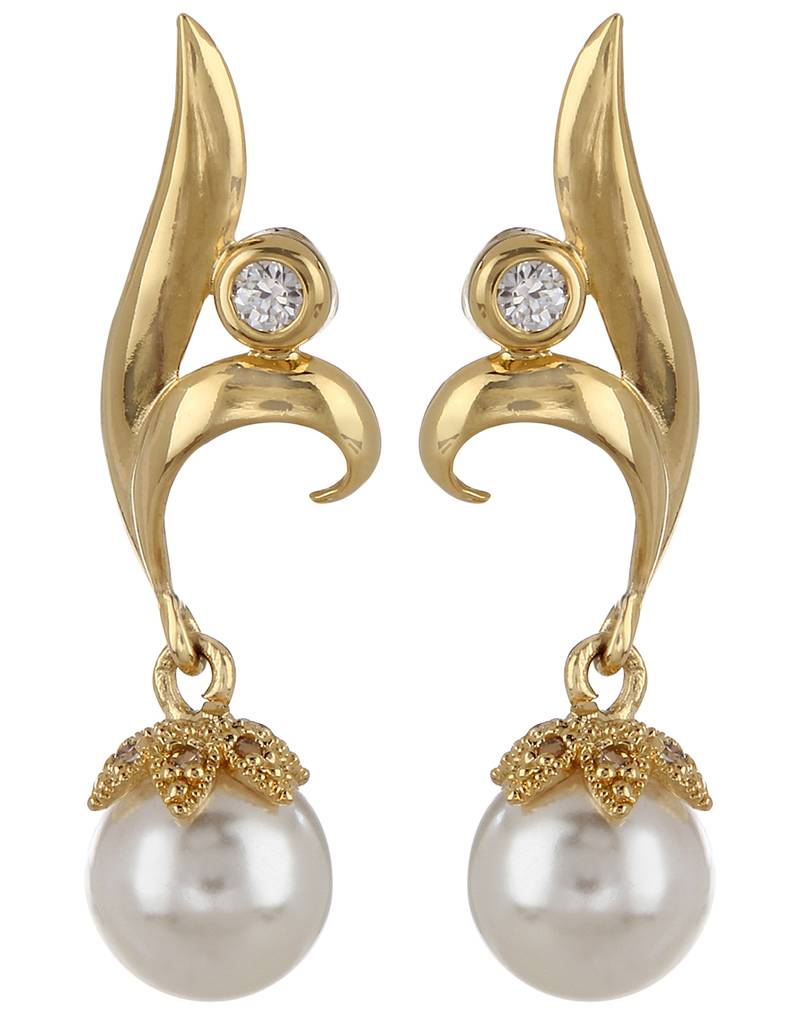 Adwitiya Collection  24K Gold Plated Contemporary Dangle & Drop Earring For Women