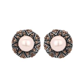 Adwitiya Collection  24K Gold Plated Designer Stud Earring For Women 1