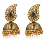 Adwitiya Collection  24K Gold Plated Ethnic Jhumki Earring For Women