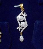 Shining ad-cz pendant set 18