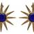 Beautiful Blue Sun Earring