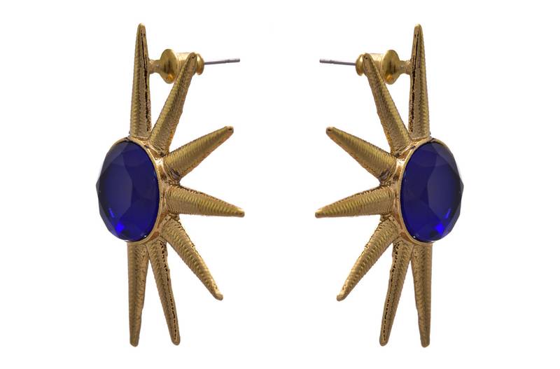 Beautiful Blue Sun Earring