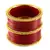 Extra Large Size  Brass & Acrylic Bangles Color Red