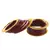 Extra Large Size  Brass & Acrylic Bangles Color Maroon