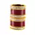 Extra Large Size  Brass & Acrylic Bangles Color Maroon