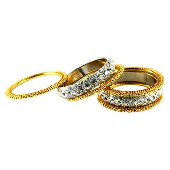 Extra Large Size  Brass Bangles Color Golden 1