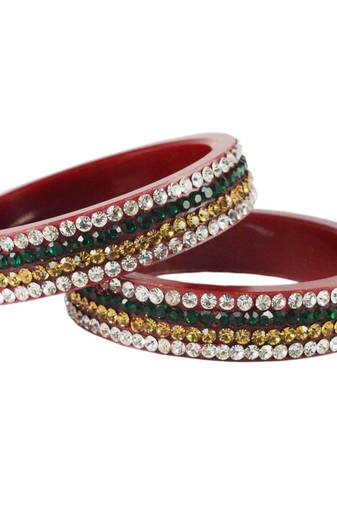 Extra Large Size  Acrylic Bangles Color Maroon