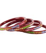 Extra Large Size  Acrylic Bangles Color Maroon