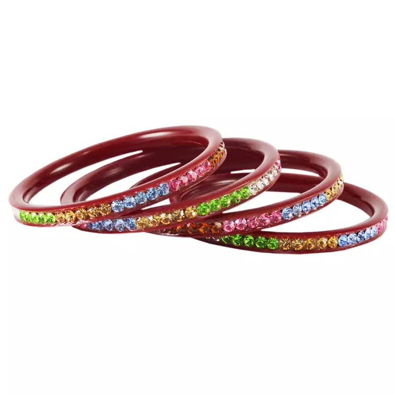 Extra Large Size  Acrylic Bangles Color Maroon