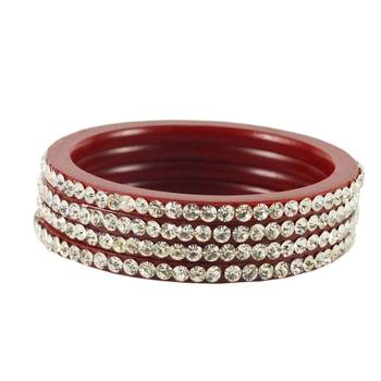 Extra Large Size  Acrylic Bangles Color Maroon 2