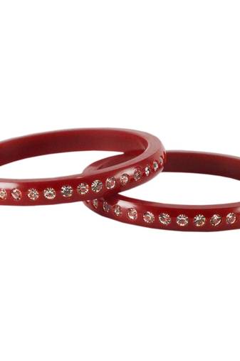 Extra Large Size  Acrylic Bangles Color Red