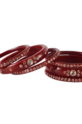 Extra Large Size  Acrylic Bangles Color Maroon