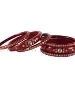 Extra Large Size  Acrylic Bangles Color Maroon