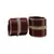 Extra Large Size  Brass & Acrylic Bangles Color Dark Maroon