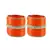 Extra Large Size  Brass & Acrylic Bangles Color Orange