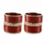 Extra Large Size  Brass & Acrylic Bangles Color Maroon