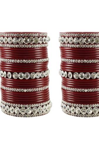 Extra Large Size  Acrylic Bangles Color Maroon