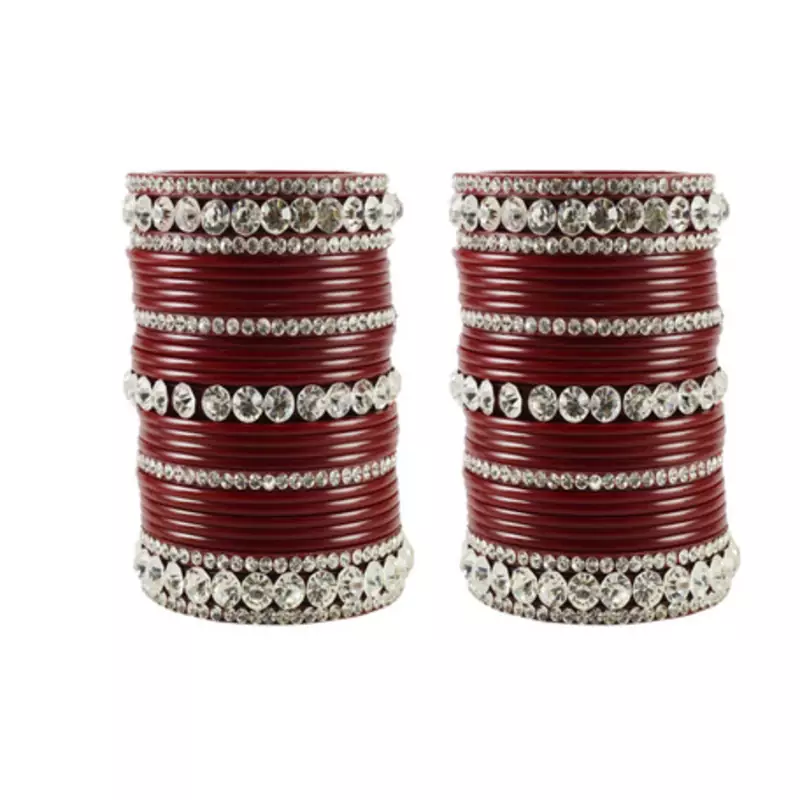 Extra Large Size  Acrylic Bangles Color Maroon