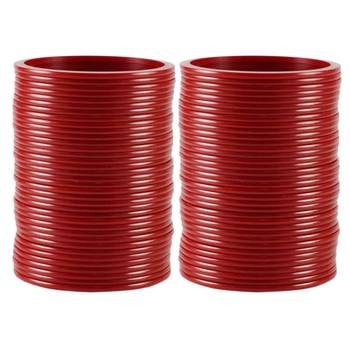 Extra Large Size  Acrylic Bangles Color Maroon 1